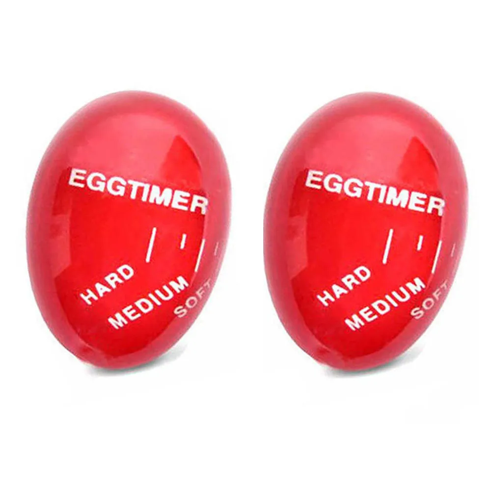 2 Egg Perfect Color Changing Timer Yummy Soft Hard Boiled Kitchen Eggs Cooking