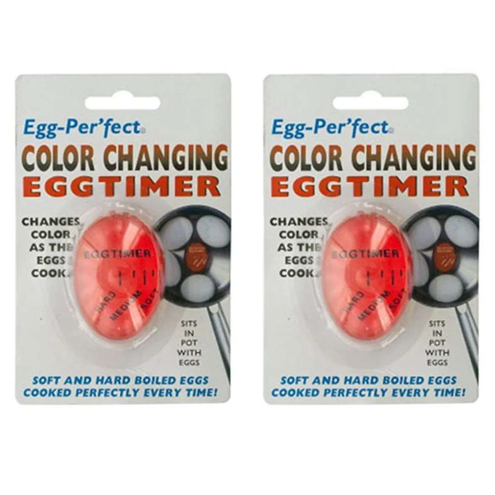 2 Egg Perfect Color Changing Timer Yummy Soft Hard Boiled Kitchen Eggs Cooking
