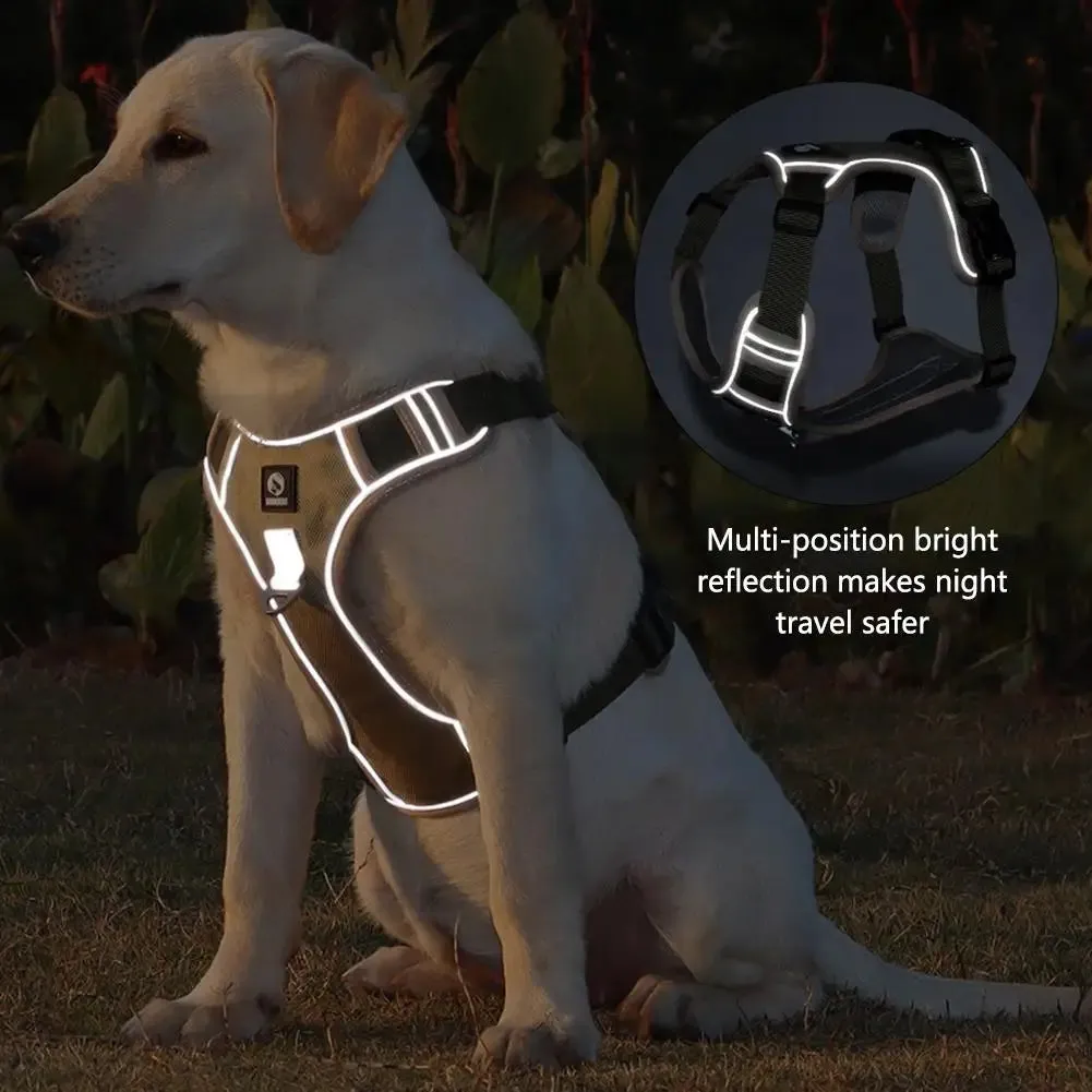 Adjustable Reflective Dog Harness for Medium to Large Breeds