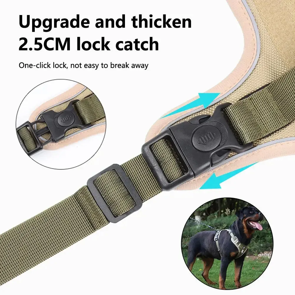 Adjustable Reflective Dog Harness for Medium to Large Breeds