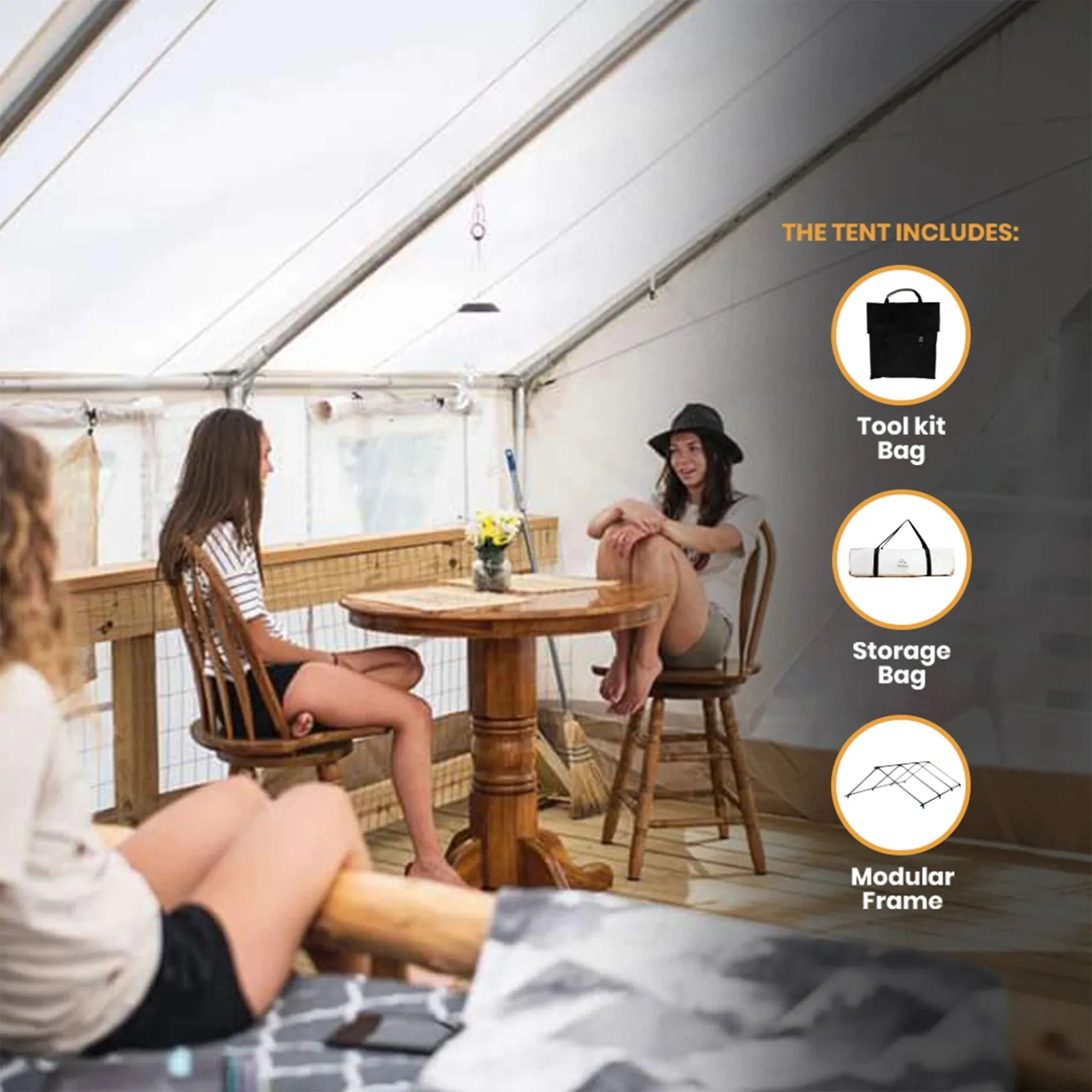 ALPHA 16'x20' CANVAS WALL TENT