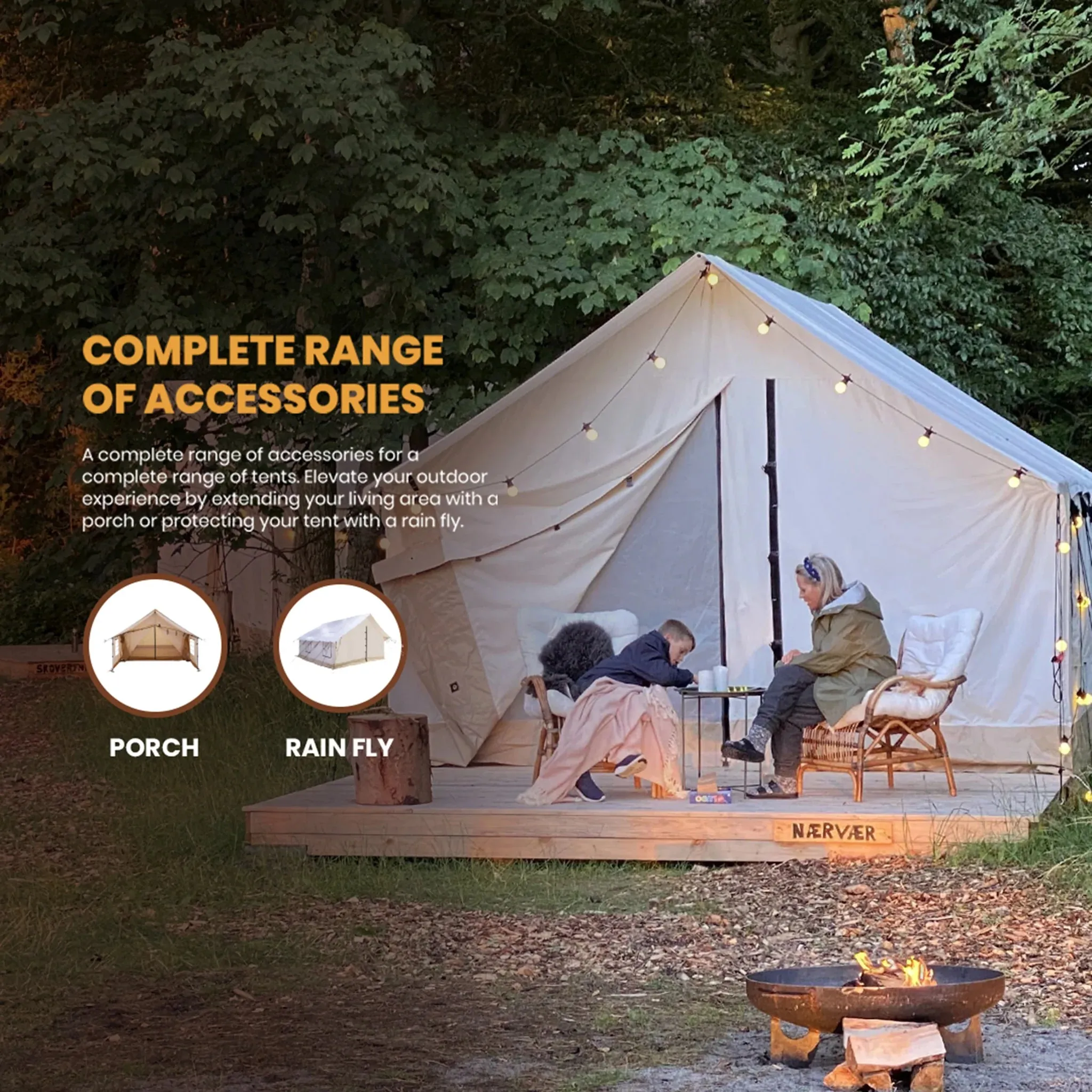 ALPHA 16'x20' CANVAS WALL TENT
