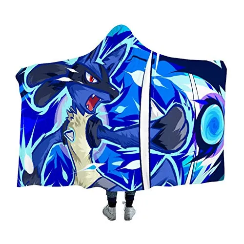 Anime Hooded Blankets - Pokemon Velvet Warm Travel Blankets