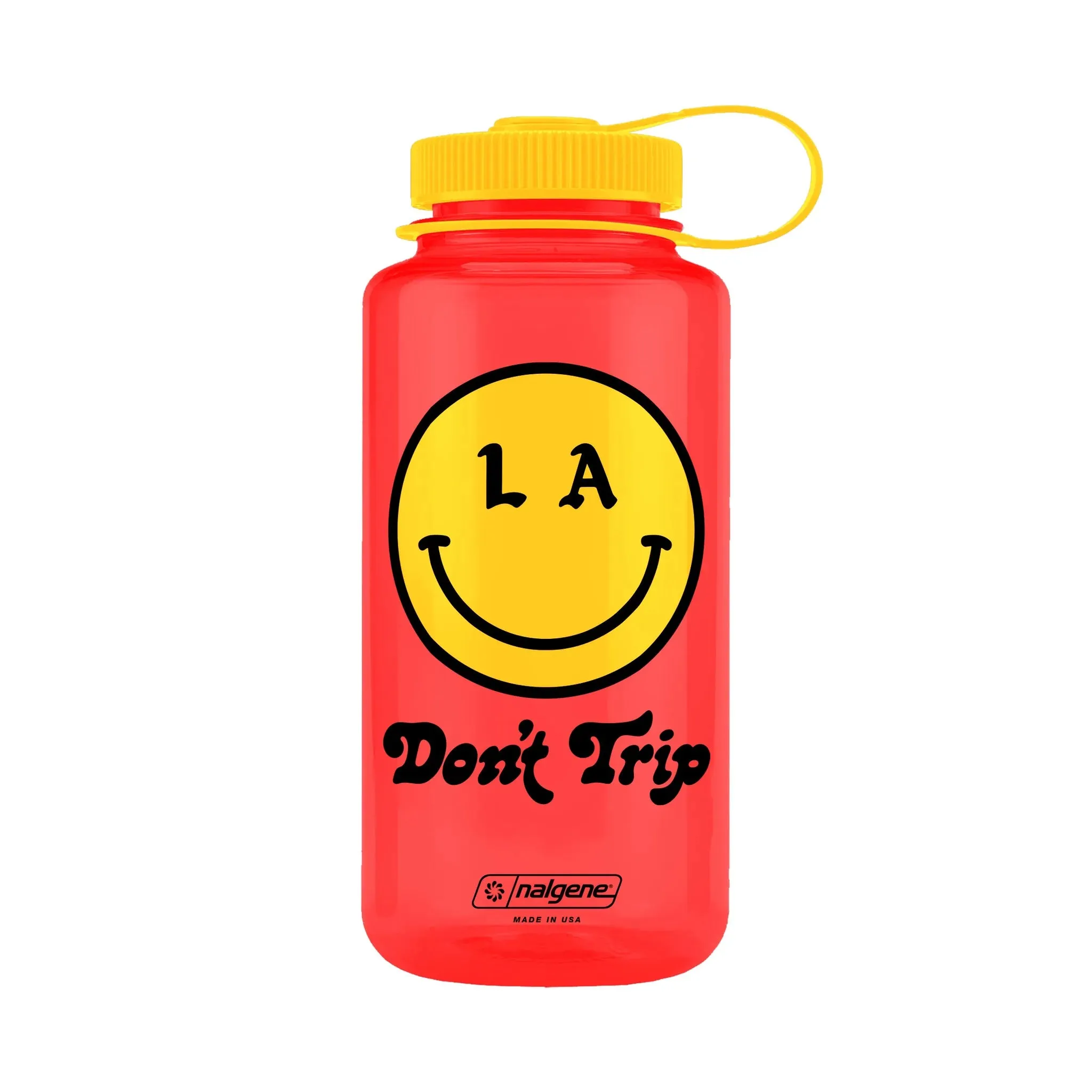 Be Happy 32oz Wide Mouth Nalgene Water Bottle (3 Colors)
