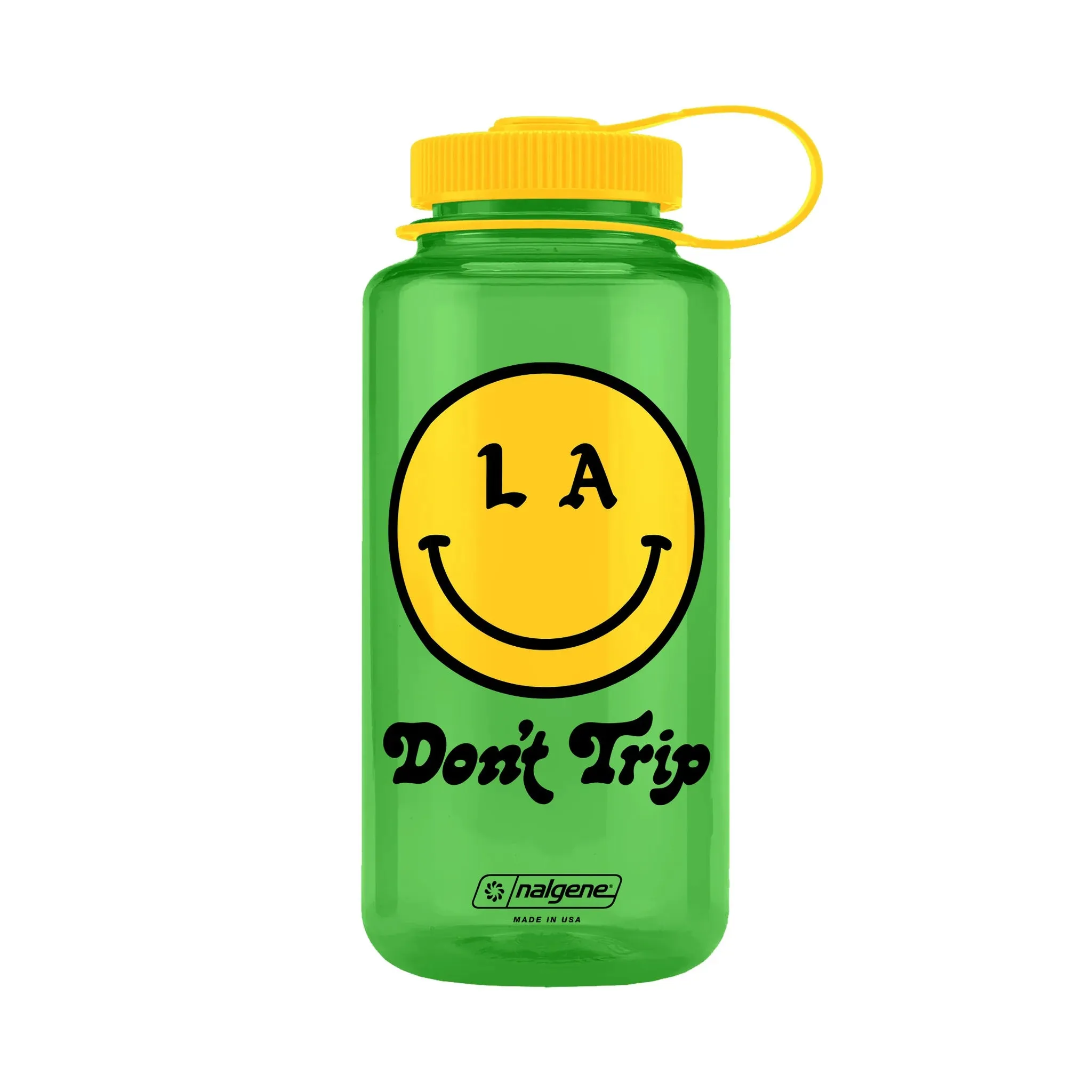 Be Happy 32oz Wide Mouth Nalgene Water Bottle (3 Colors)