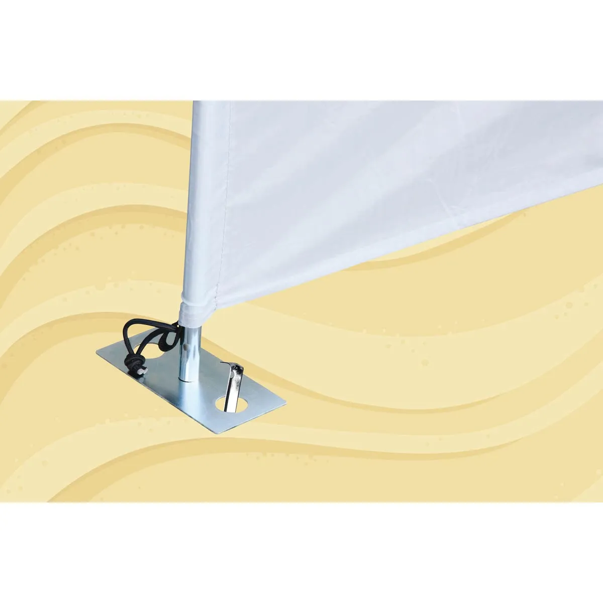 Bo-Camp Windbreak Peg with Plate 30cm (4 Pieces)
