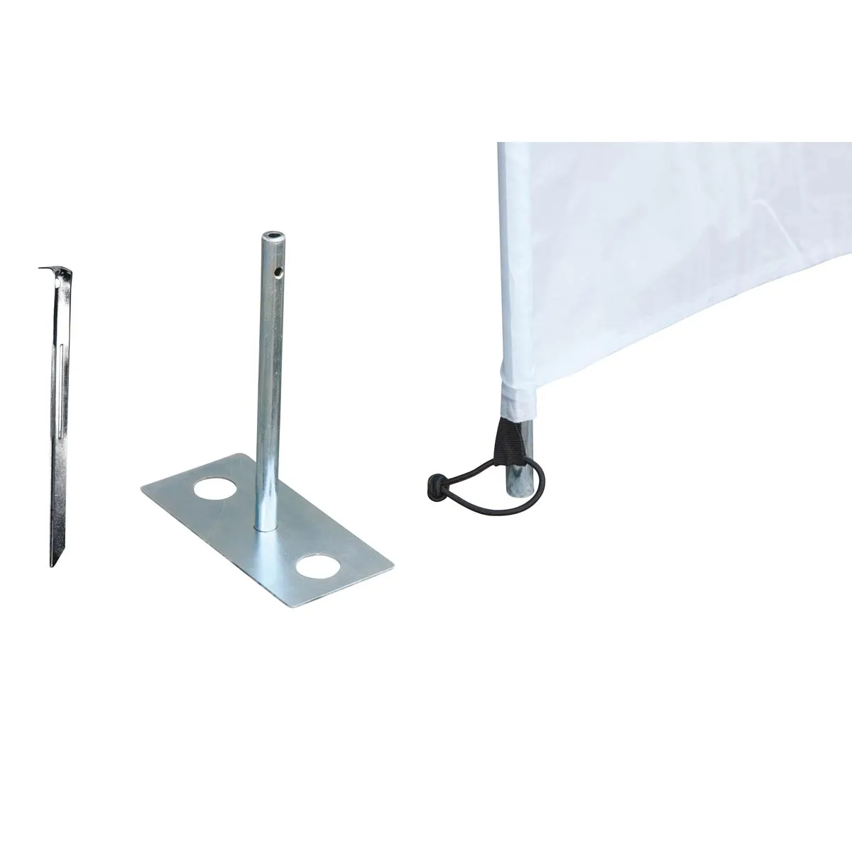Bo-Camp Windbreak Peg with Plate 30cm (4 Pieces)