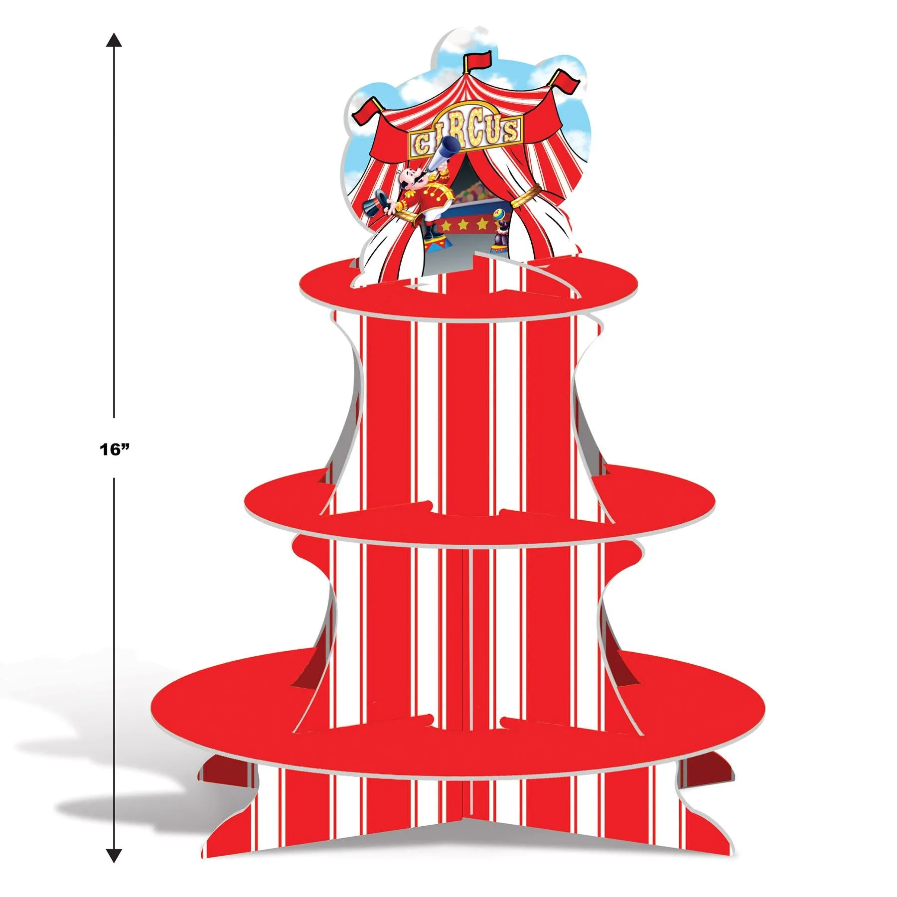 Circus Tent Party Cupcake Stand