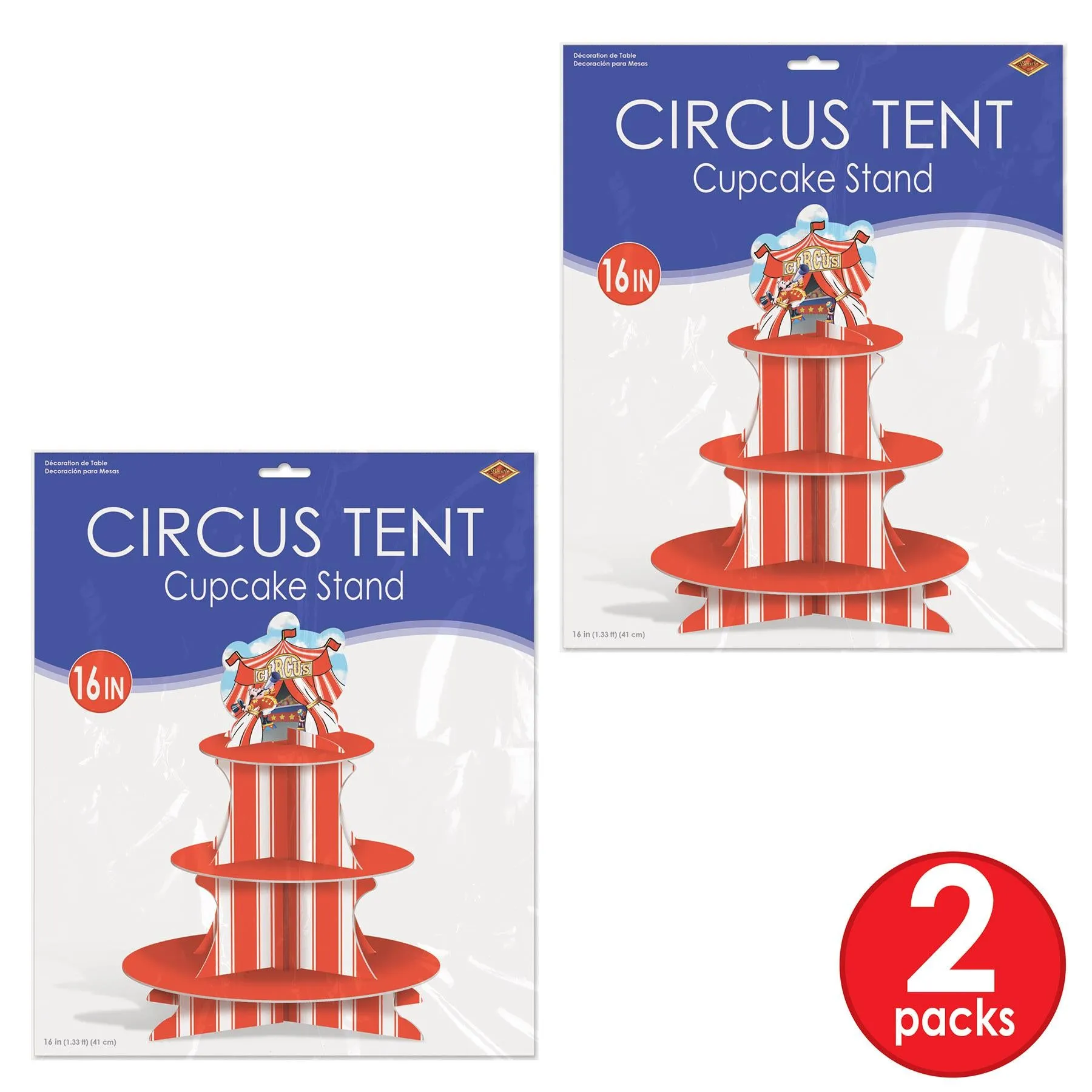 Circus Tent Party Cupcake Stand