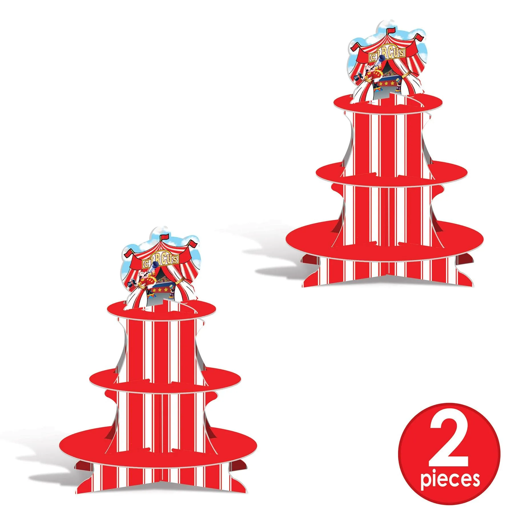 Circus Tent Party Cupcake Stand