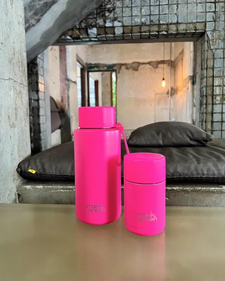 Frank Green Ceramic The Essentials Gift Set Neon Pink