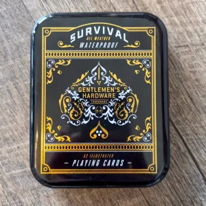 Gentlemens Hardware - Survival Playing Cards in Tin