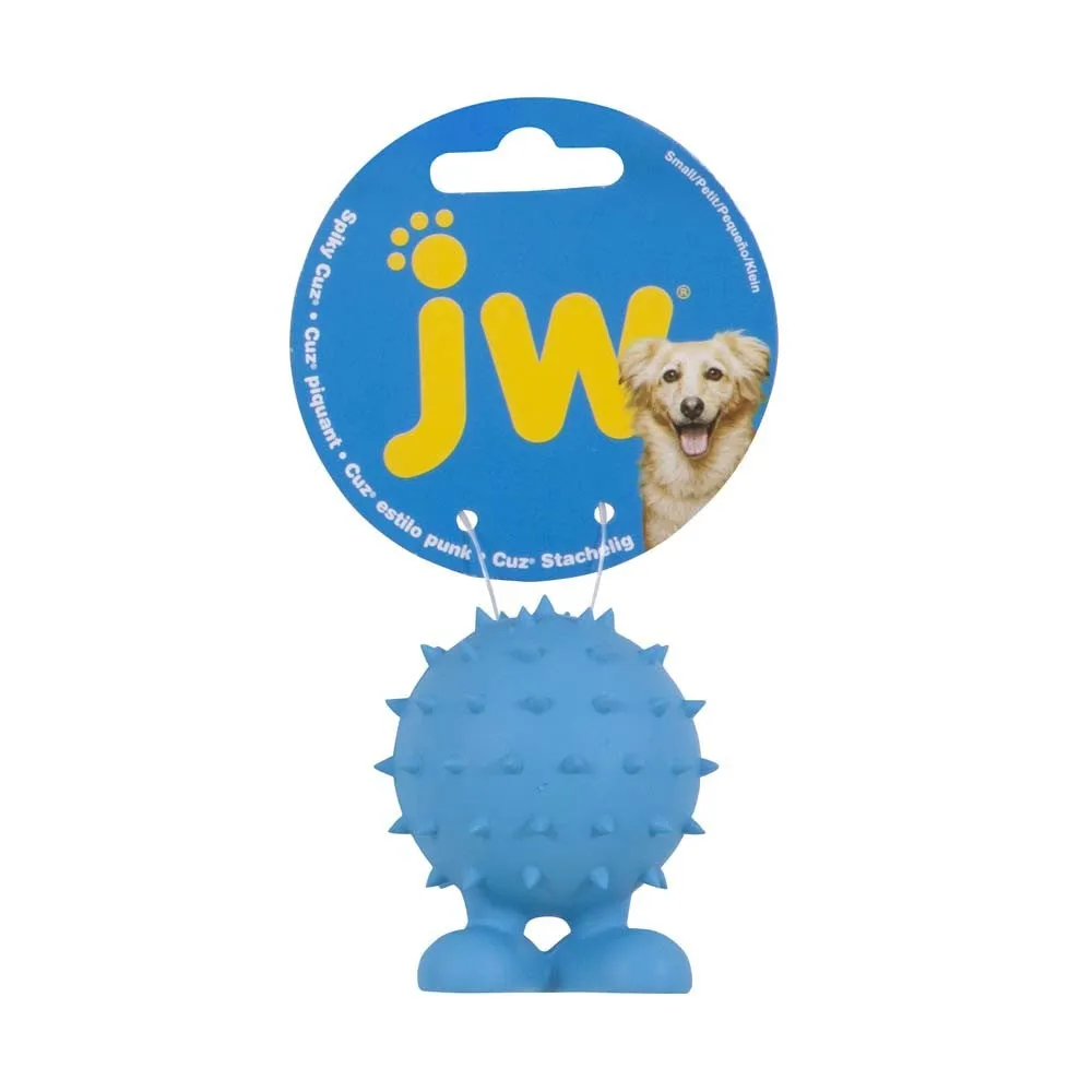 JW Pet Spiky Cuz Dog Toy Assorted 1ea/SM
