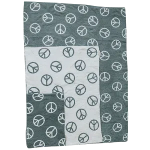 Mebie Baby - Plush Children's Blanket in Sage Peace  45"x60"