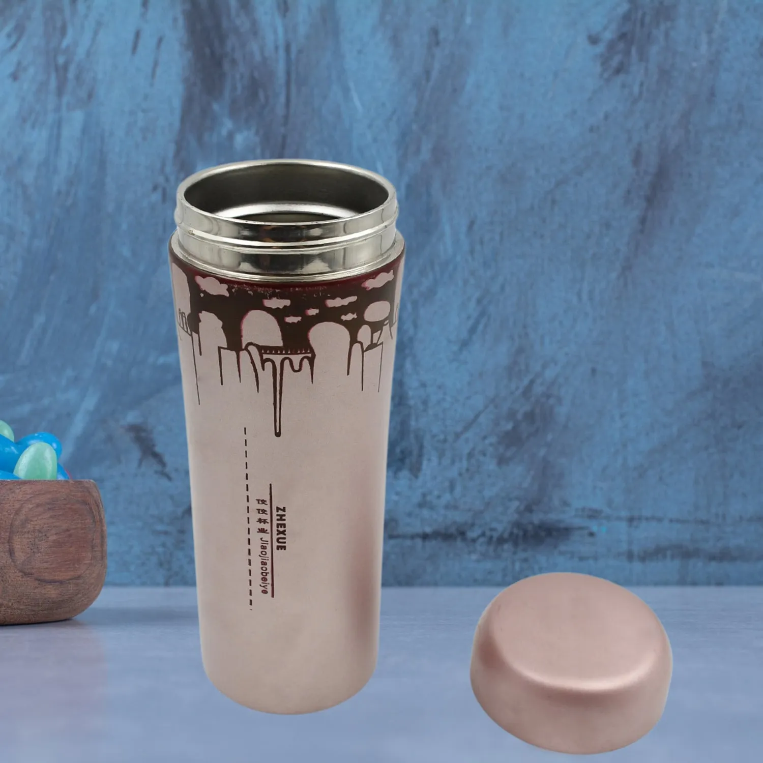 Stainless Steel Water Bottle, Leak Proof, Rust Proof, Hot & Cold Drinks, Gym Sipper BPA Free Food Grade Quality, Steel fridge Bottle For office / Gym / School 350Ml
