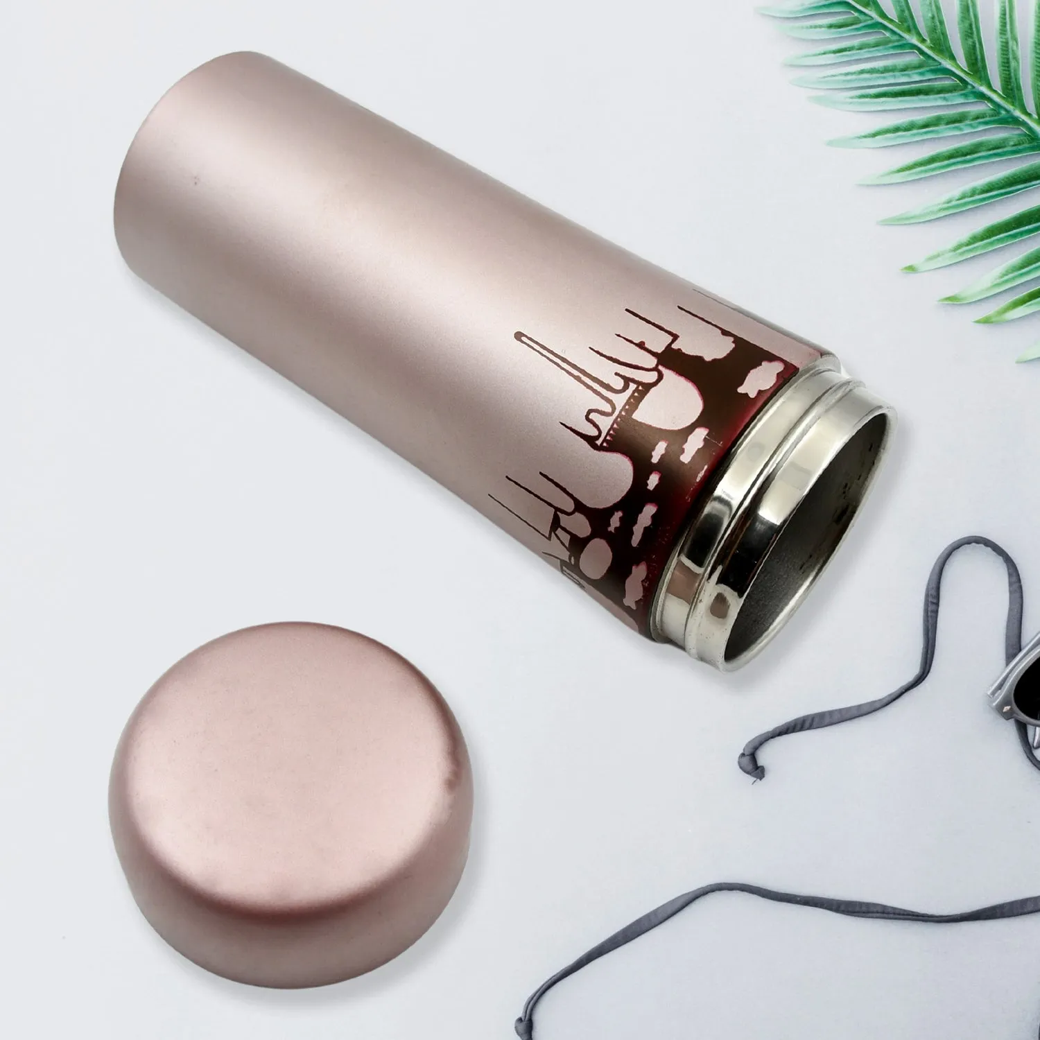 Stainless Steel Water Bottle, Leak Proof, Rust Proof, Hot & Cold Drinks, Gym Sipper BPA Free Food Grade Quality, Steel fridge Bottle For office / Gym / School 350Ml