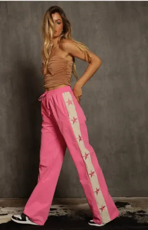 Star Side Comfy Pants (Rose or Deep Green )