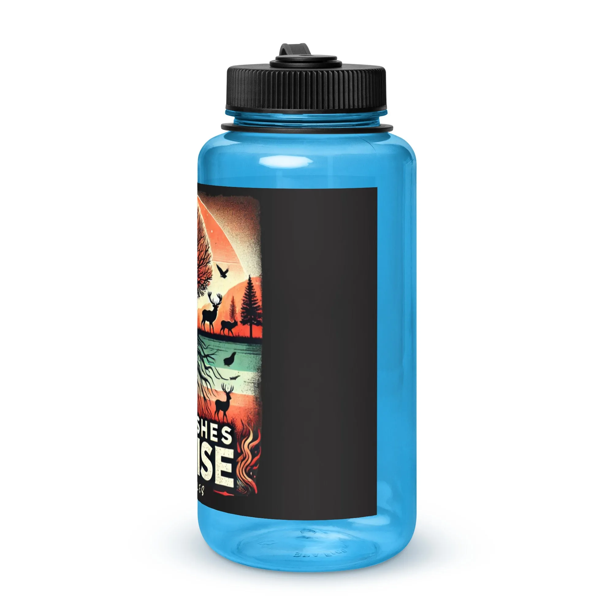 Wide mouth plastic water bottle