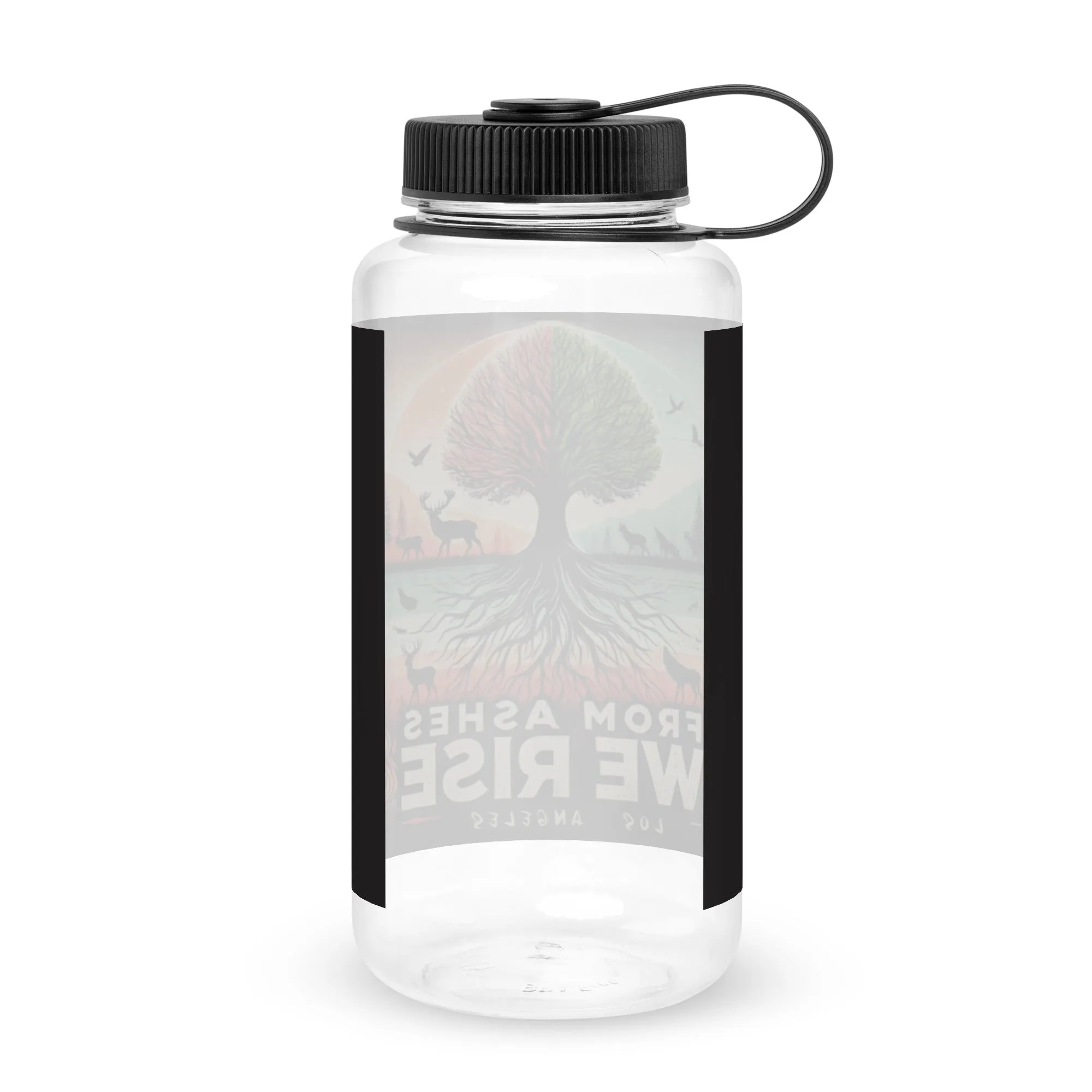 Wide mouth plastic water bottle