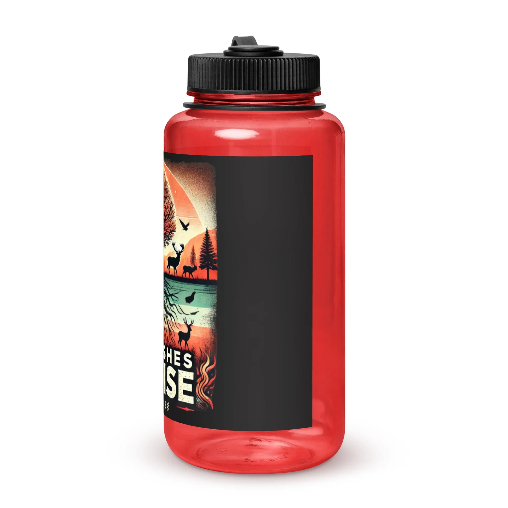 Wide mouth plastic water bottle